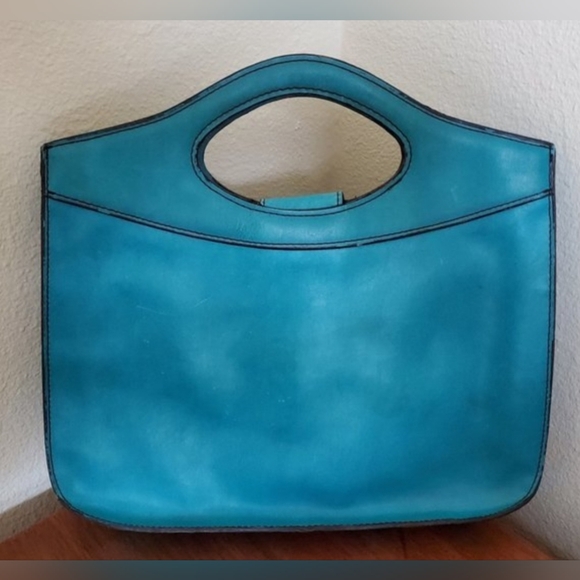 Matt & Nat Vintage 90's Y2K Turquoise Shoulder Bag - Picture 4 of 10